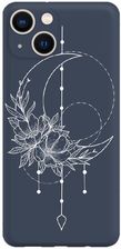 Etui Matowe Z Nadrukiem Granat Apple Iphone 15 Plus Księżyc Boho
