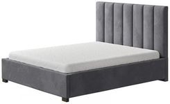 New Concept Łóżko FELL tapicerowane 180x200 Tkanina Grupa I Pojemnik Z pojemnikiem Nogi Metalowa srebrna Grubość ramy 5 cm