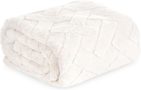 Koc Caro 170x210 mikroflano kremowy Eurofirany