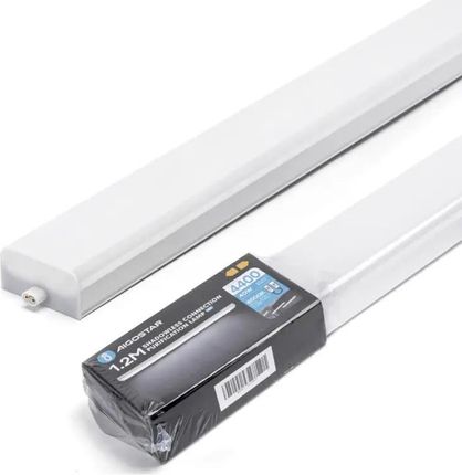 Listwa led 1.2m 40W plafon z bezcieniowym łączeniem biała zimna