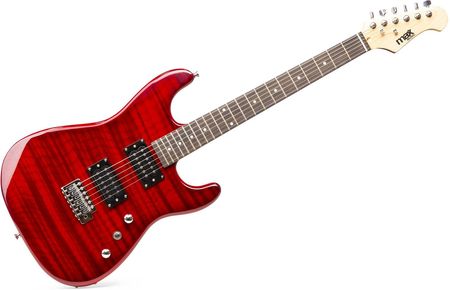 Zestaw: Gitara elektryczna GigKit Max ciemnoczerwona+ wzmacniacz tuner pokrowiec - zdjęcie 3