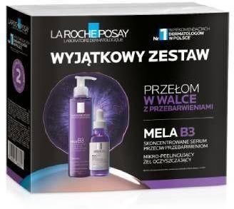 LA ROCHE-POSAY Zestaw Mela B3 (Serum przeciw przebarwieniom, 30 ml + Żel oczyszczający przeciw przebarwieniom, 200 ml)