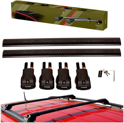 Thunder Bagażnik Dachowy Belki Na Relingi Dacia Duster 2010-2013 Niski