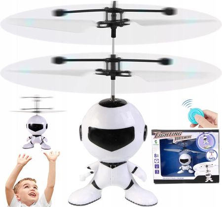 Stator Latający Kosmita Ufo Robot Dron Śmigłowiec Sterowany Ręką Pilot Zabawka - zdjęcie 2