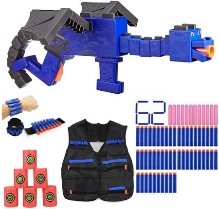 Nerf Minecraft Ender Dragon F7912 + Kamizelka Opaska Cele 50 Strzałek