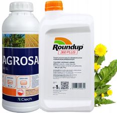 Bayer Zestaw Preparat Chwastobójczy Roundup Plus 360 Sl 1L + Agrosar 360 1L