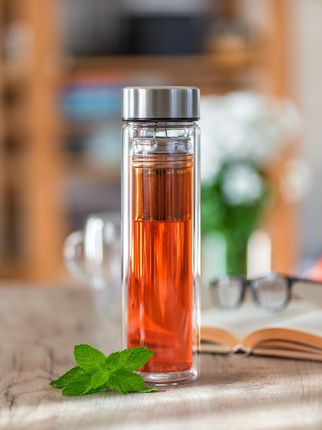 Banquet Termos Szklany Z Sitkiem Do Ciepłych I Zimnych Napojów 500Ml - zdjęcie 2