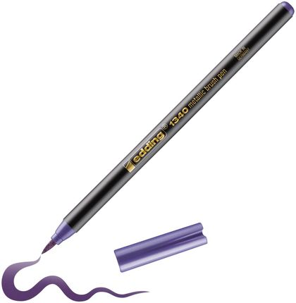 Edding Pisak Z Końcówką Pędzelkową E-1340 1-3mm Metaliczny Fioletowy