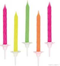 Zdjęcie Amscan Świeczki Classic Neon Mix Amscan 10szt. 551819 - Buk