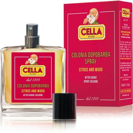 Cella Milano After Shave Spray Cologne Citrus And Wood Woda Kolońska Po Goleniu 100ml