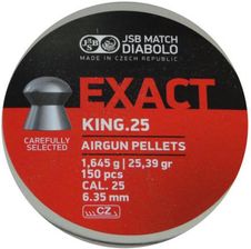 Zdjęcie Jsb Śrut Do Wiatrówek Diabolo Exact King Kal. 6,35Mm 150szt. - Gryfów Śląski