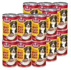 Basil Karma Mokra Dla Psa Z Wołowiną Puszka 12x1250g
