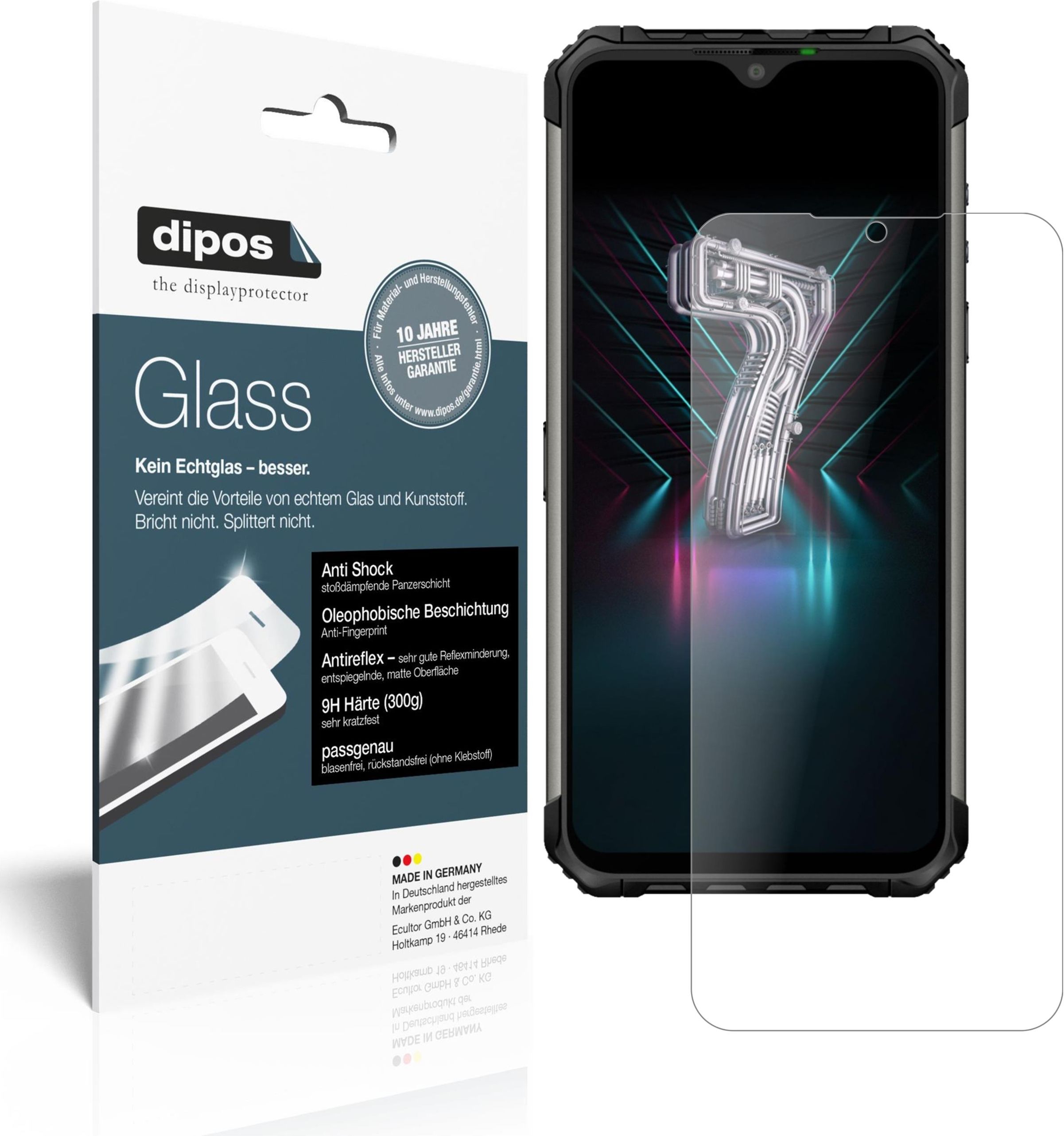 dipos I 5X Pellicola Protettiva Compatibile con Ulefone Armor X10 PRO