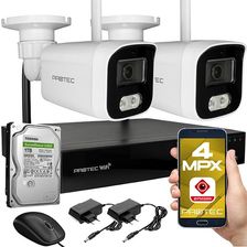 Zestaw do monitoringu bezprzewodowego WiFi 2 kamery 4 Mpx z mikrofonem, IR 25m, IP67 10152