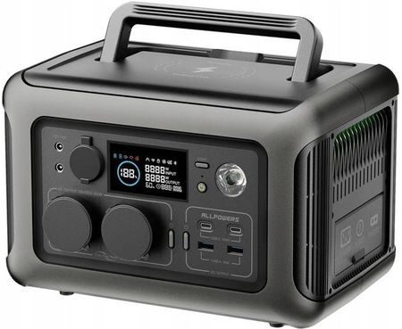 『POWER SHOP 2 NEW RETAIL DESIGN』 Zasilacz UPS Allpowers R600 299Wh Magazyn Energii 600W