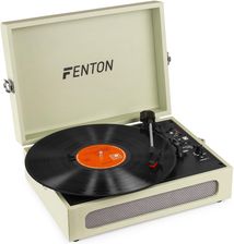 Gramofon w walizce RP118C z wejściem/wyjściem BT Fenton zielony