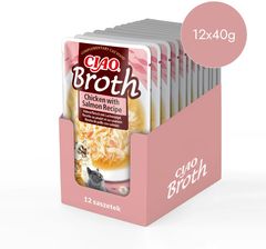Inaba Ciao Broth Chicken With Salmon Recipe 12x40g