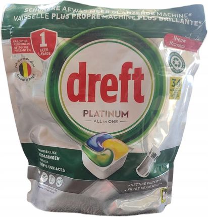 Dreft All In One Platinum Plus 34Szt.