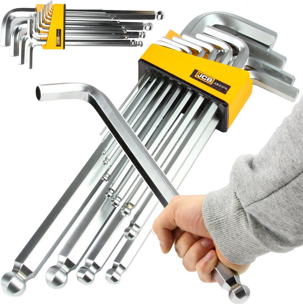 Jcb Zestaw Klucze Imbusowe Wkrętaki Imbusy Crv Długie Z