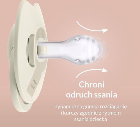 Smoczek silikonowy dynamiczny LOVI Prime 0-6m 1 szt Lilac - zdjęcie 3