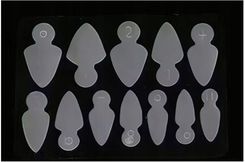 Zdjęcie Excellent Pro Formy Silikonowe Do Frencha Dual Form Combo Almond Short C - Gniew