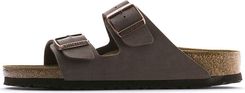 Zdjęcie Klapki damskie Birkenstock Arizona Birkoflor Nubuck Mocha Narrow | Zbieraj punkty za zakupu! Odkryj program Decathlon Active! - Dąbrowa Tarnowska