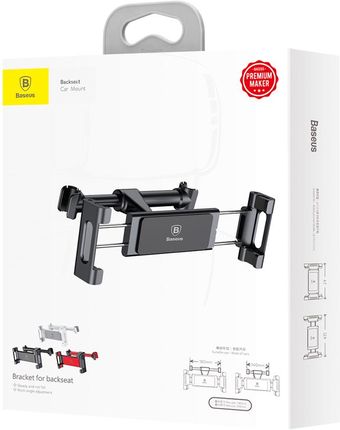 Baseus Uchwyt Samochodowy Na Zagłówek Do Tabletu Telefonu 4 7 12 9" 2024 (UCHWYTNAZAGŁÓWEKDOTABLETUDOTELEFONU)