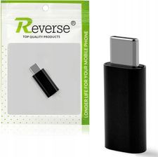 Reverse Przejściówka Z Usb Typ C Do Lightning, (Adapter, Końcówka, Złącze, Czarna) (5903108291781)