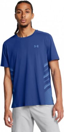 Męska koszulka do biegania Under Armour UA Launch Elite Graphic Ss - niebieska