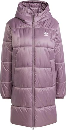 Kurtka puchowa damska adidas LONG PUFFER różowa IW5857