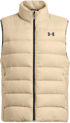 Męski bezrękawnik puchowy pikowany Under Armour Legend Down Vest - beżowy