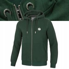 Zdjęcie Męska Bluza rozpinana z kapturem Pitbull Small Logo Metalowy Zamek Basic - Rogoźno