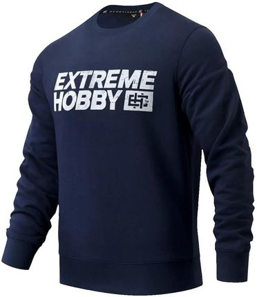 Bluza męska bez kaptura Extreme Hobby Block Granatowa