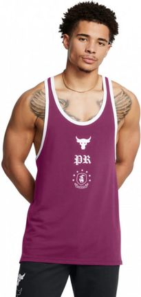 Męski top treningowy Under Armour Project Rock Racer Tank Boh - fioletowy