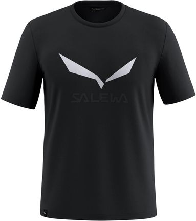 Koszulka męska Salewa SOLIDLOGO DRY czarna 00-0000027018_0910