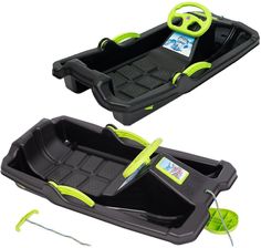 Zdjęcie Sanki Plastikowe Dla Dzieci Enero Adaś 84X43X25Cm Czarne - Różan