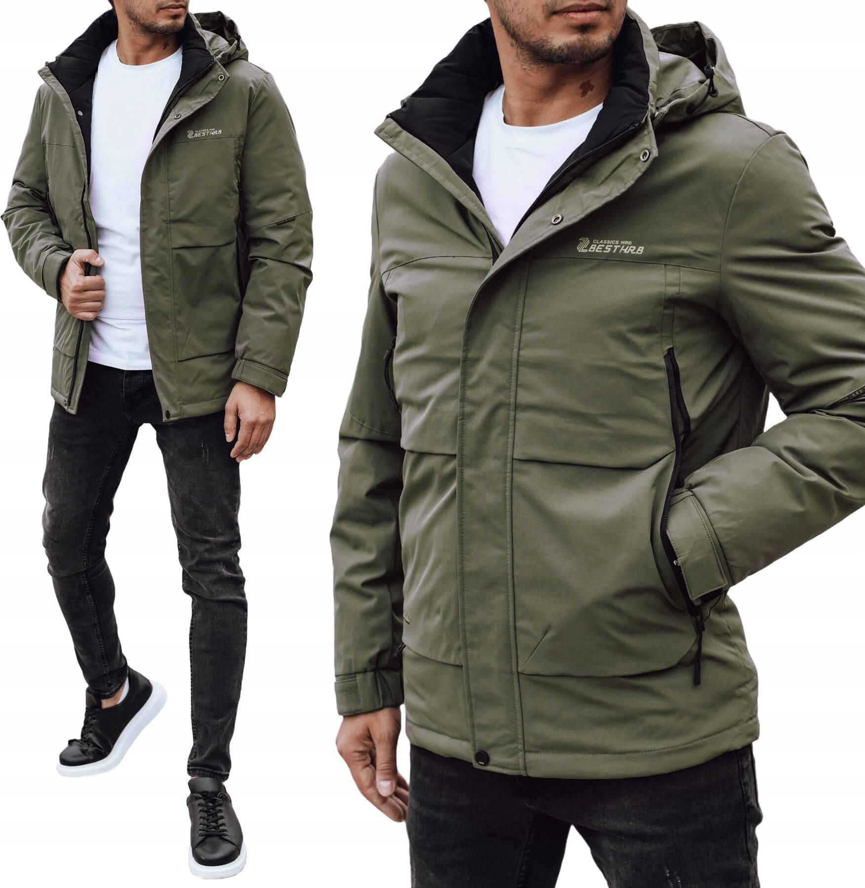 Kurtka Męska Zimowa Z Kapturem Zielona tx4909 3XL - Ceny i opinie