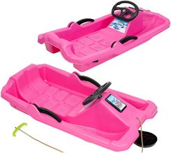 Zdjęcie Sanki Plastikowe Dla Dzieci Enero Adaś 84X43X25Cm Różowe - Siemiatycze