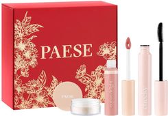 Zdjęcie PAESE Nature look set Zestaw: Błyszczyk Cotton delight 03, 7.5ml + Maskara Cheeky, 9ml + Puder sypki jęczmienny, 10g - Dobre Miasto