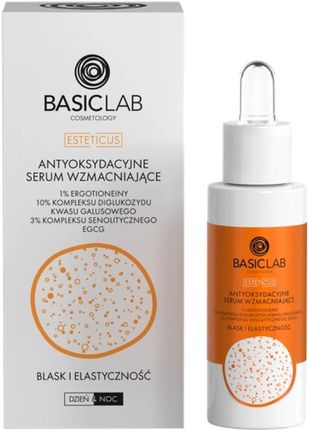 BASICLAB - Antyoksydacyjne serum wzmacniające, Blask i Elastyczność, 30ml