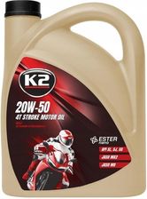 Zdjęcie K2 Stroke Motor Oil 20W50 4T 4l - Łapy
