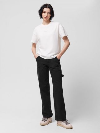 Jeansy straight z prostymi nogawkami damskie