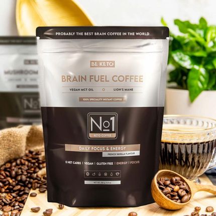 Beketo Rozpuszczalna Brain Fuel Olej Mct I Lion’S Mane Francuska Wanilia 250g - zdjęcie 2
