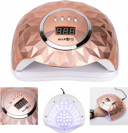 Allepaznokcie Lampa Do Paznokci Dual Led Uv Manicure Hybrydy Żele Allelux Y13 248W Złota