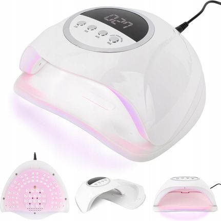 Allepaznokcie Lampa Do Utwardzania Paznokci Uv/Led X20 Max Manicure Różowe Światło 258W