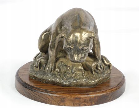 Art Dog Staffordshire Bull Terrier Matka Figurka Psa Na Biurko Statuetka Posąg 16528956252