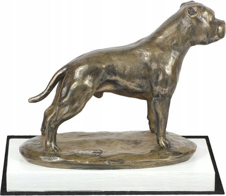 Art Dog Staffordshire Bull Terrier Figurka Psa Na Biurko Statuetka Posąg Rzeźba 16529139344