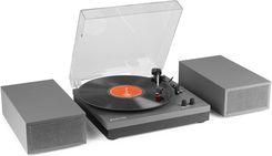 Stereofoniczny gramofon Fenton RP165G z Bluetooth i głośnikami - Alu / srebrny