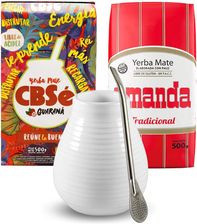 Zdjęcie Zestaw Yerba Mate CBSe Energia Guarana Amanda Elaborada + Akcesoria - Myślenice