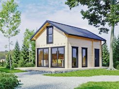 Nowoczesny Domek Letniskowy Freya Z Poddaszem 75M2 Nordenwood